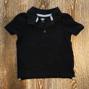 Old Navy - Black - Collared, Short Sleeved Shirt